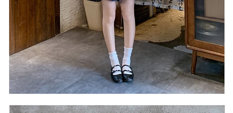 출산 착용 새로운 한 부서 연령 감소 패치워크 페이크 레이어드 플리츠 스커트 보내기 가방 상세 이미지 48