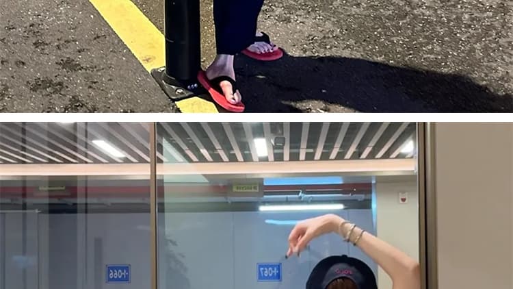 임산부 새로운 캐주얼 와 성별 배색 스트라이프 라운드 넥 t 플러스 블루 트임 반 스커트 상세 이미지 43