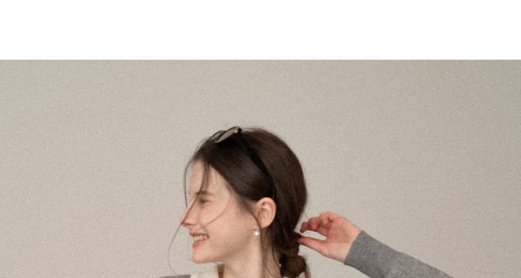 임산부 새로운 학원 스타일 높음 지혜 센스 링 그리드 플리츠 가을 베이비 칼라 드레스 상세 이미지 37