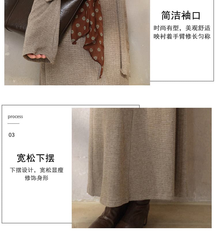 임산부 새로운 디자인 센스 루즈핏 슬림해 보이는 표지 배 드레스 상세 이미지 13