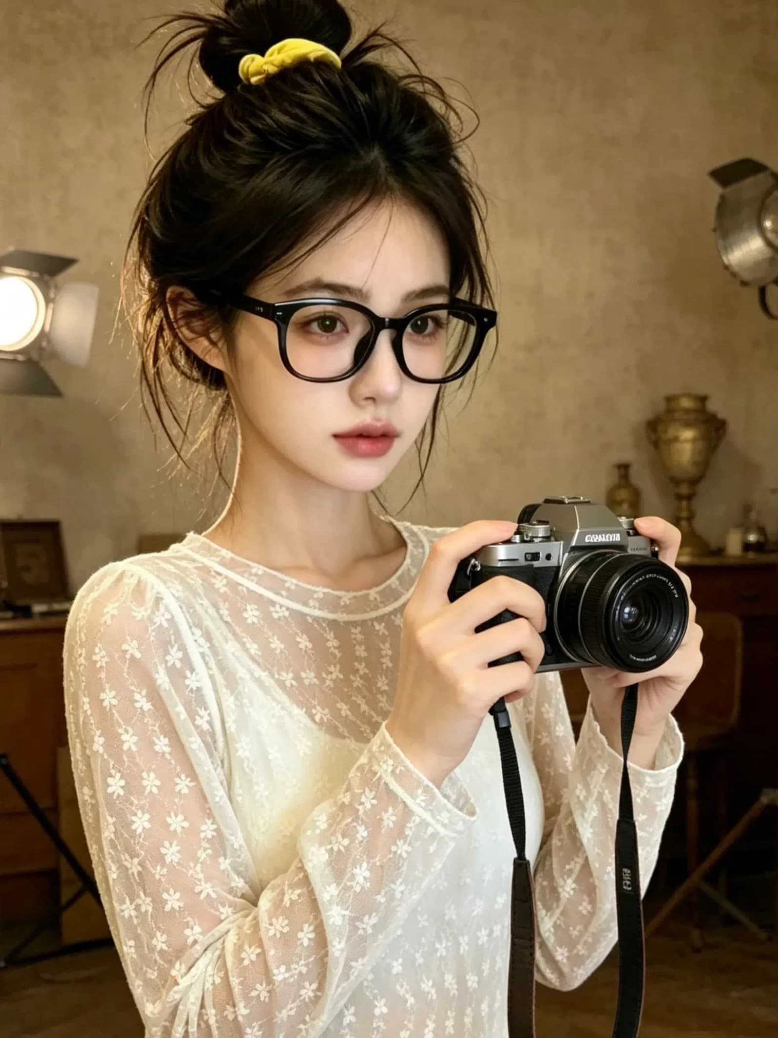 레이스 마이크로 ~을 통해 얇은 스타일 긴팔 티셔츠 여성 여름 2026 새로운 한 부서 자이언트 잘 생긴 순수한 욕망 자외선 차단 블라우스 맨위 상세 이미지 3