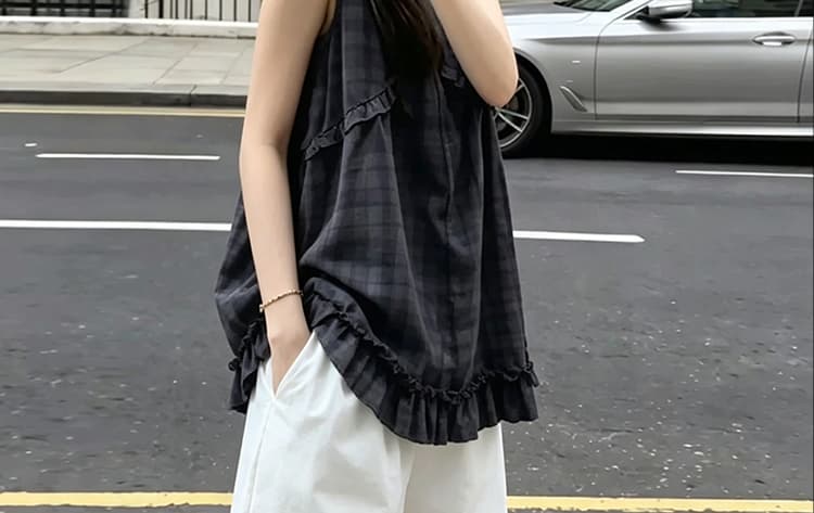 2026 슈퍼 화재 연령 감소 ootd 착용 가져 가라. 에이즈 환자 여성 세트 여름 민소매 조끼 맨위 화이트 복부 지지 반바지 세트 상세 이미지 17