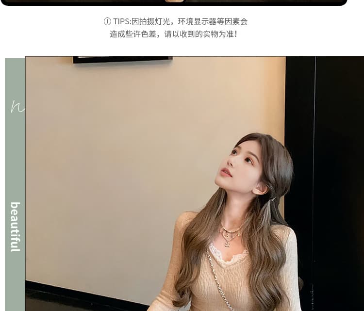 출산 착용 레이스 조각 니트 드레스 복장 아이들 가을 겨울철 2026 새로운 경기 코트 인사이드 가져 가라. 롱 스커트 상세 이미지 6