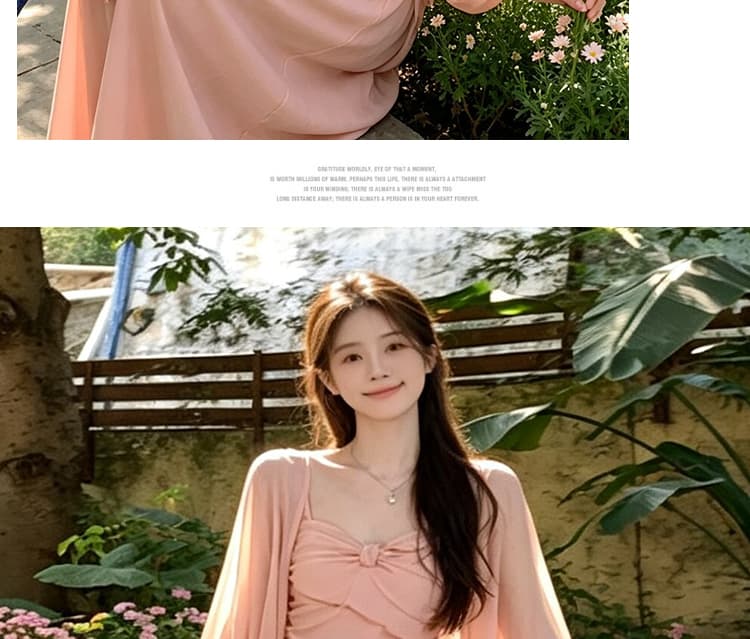 출산 착용 2026 년 가을 자이언트 잘 생긴 ~ 중 착용 가져 가라. 에이즈 환자 치마 아이들 핑크색 드레스 롱 스커트 세트 상세 이미지 14