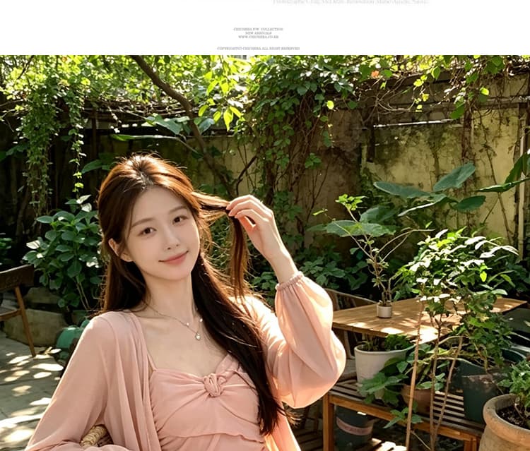 출산 착용 2026 년 가을 자이언트 잘 생긴 ~ 중 착용 가져 가라. 에이즈 환자 치마 아이들 핑크색 드레스 롱 스커트 세트 상세 이미지 16