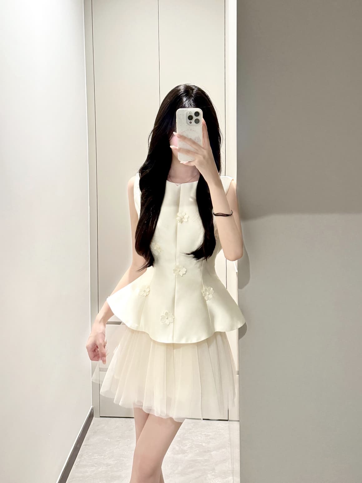 프랑스식 고급 센스 작은 샤넬 스타일 빛 럭셔리 민소매 꼬집기 허리 위로 의류 여성 여름 품격 슈퍼 요정 패션 퍼프 미니 스커트 세트