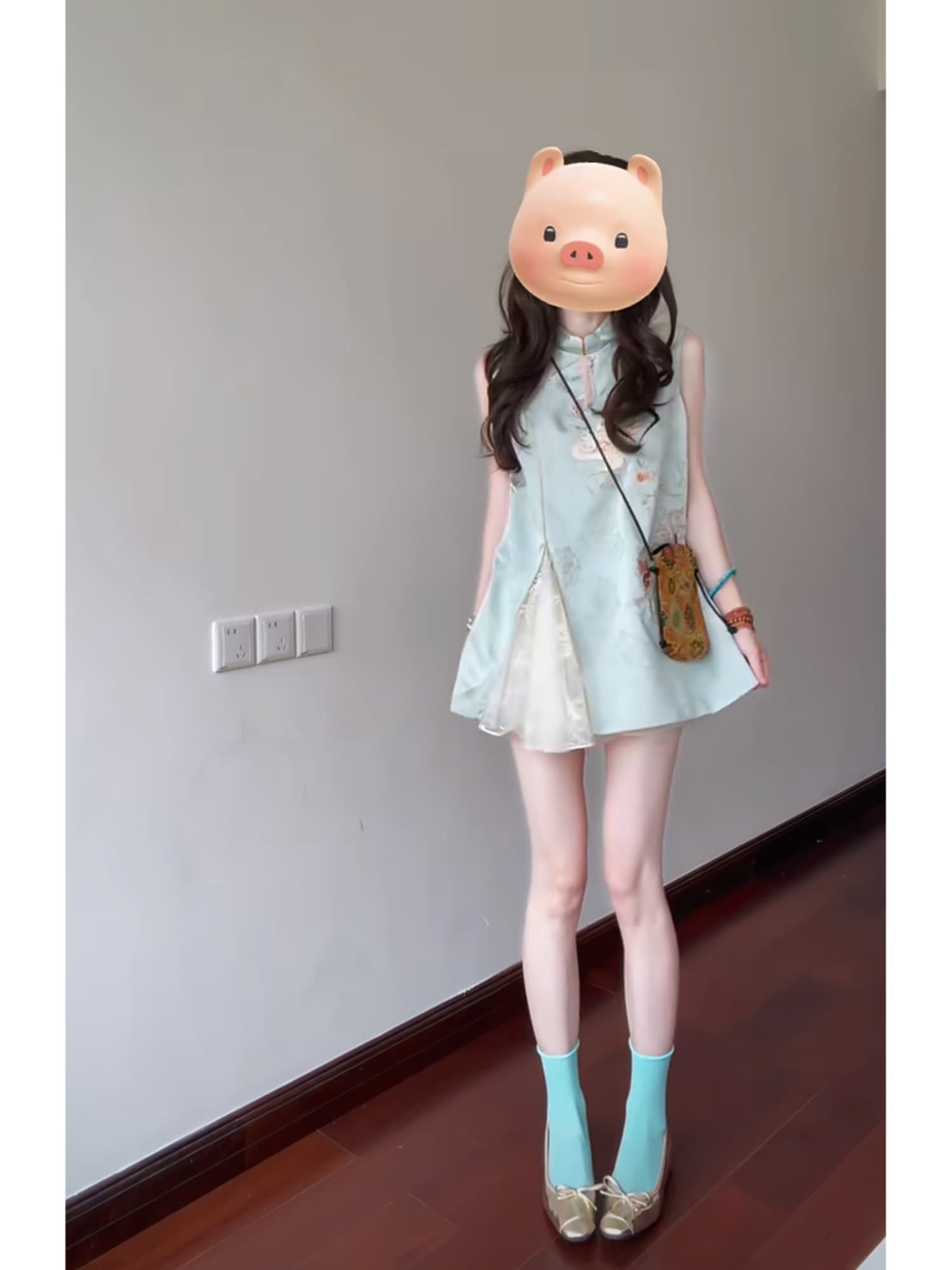 새로운 중식 국풍 자수 여성 드레스 여름 새로운 루즈핏 슬림해 보이는 미니 스커트 요정 가스 슈퍼 요정 센 부서 치마 상세 이미지 4
