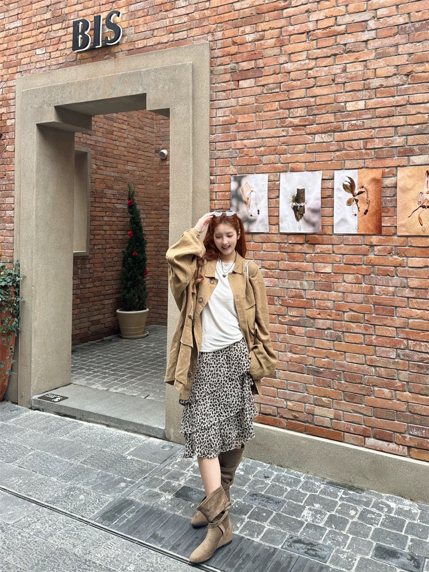wannanke 여름 와일드 특히 플러스 느슨함 센스 불규칙 도루 센스 레오파드 무늬 지퍼 야오 반신 스커트