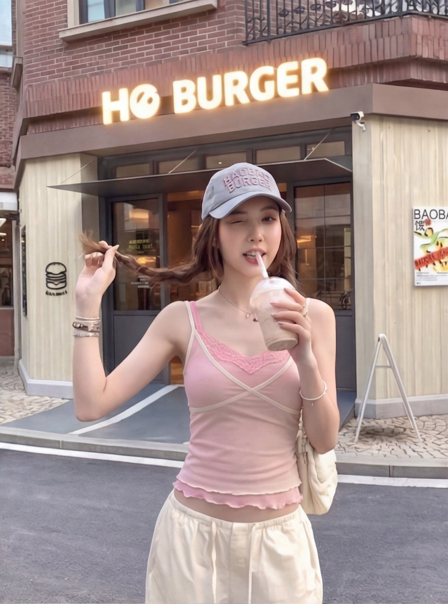 코코아 인사이드 미스 2026 여름 새로운 순수한 욕망 핫걸 분위기 센스 페이크 레이어드 레이스 캐미솔 맨위 상세 이미지 15