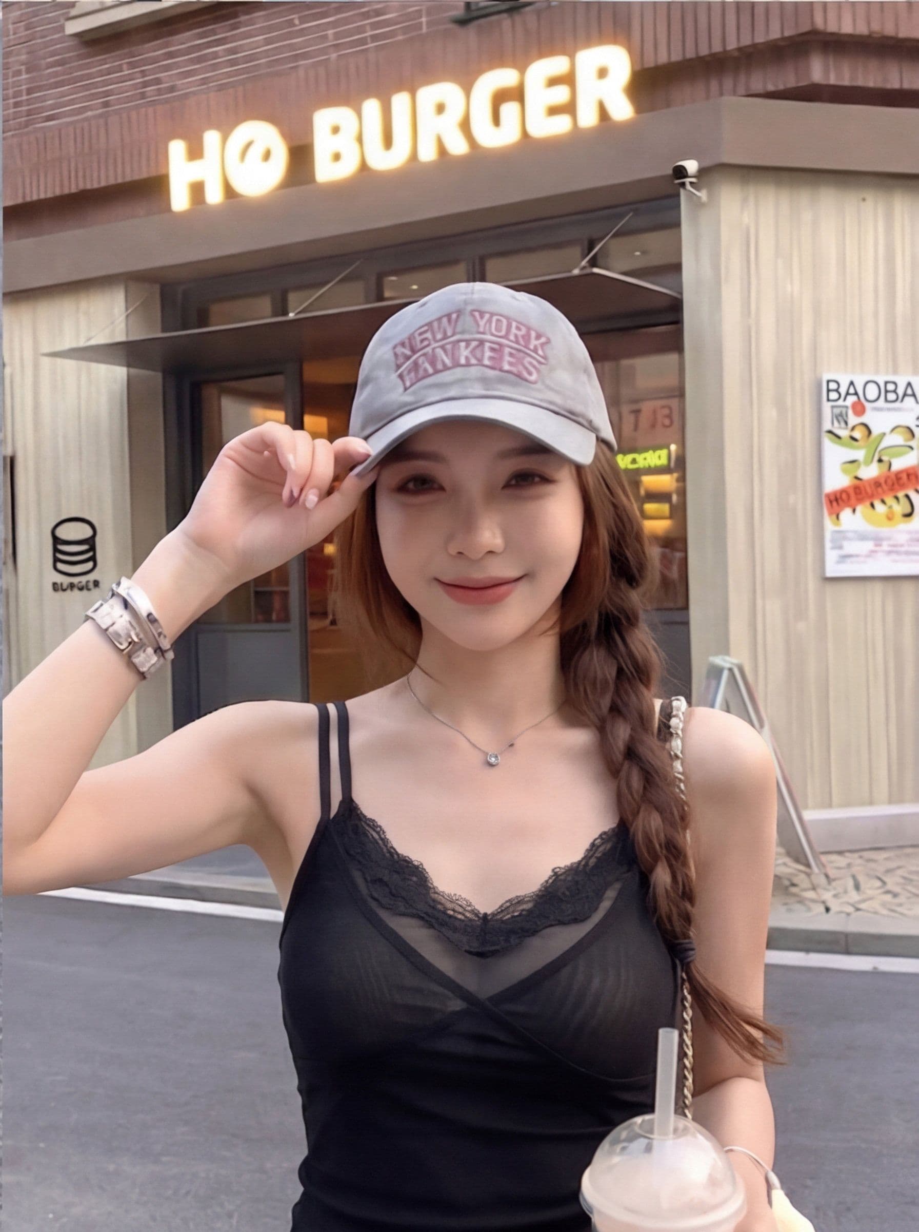 코코아 인사이드 미스 2026 여름 새로운 순수한 욕망 핫걸 분위기 센스 페이크 레이어드 레이스 캐미솔 맨위 상세 이미지 21