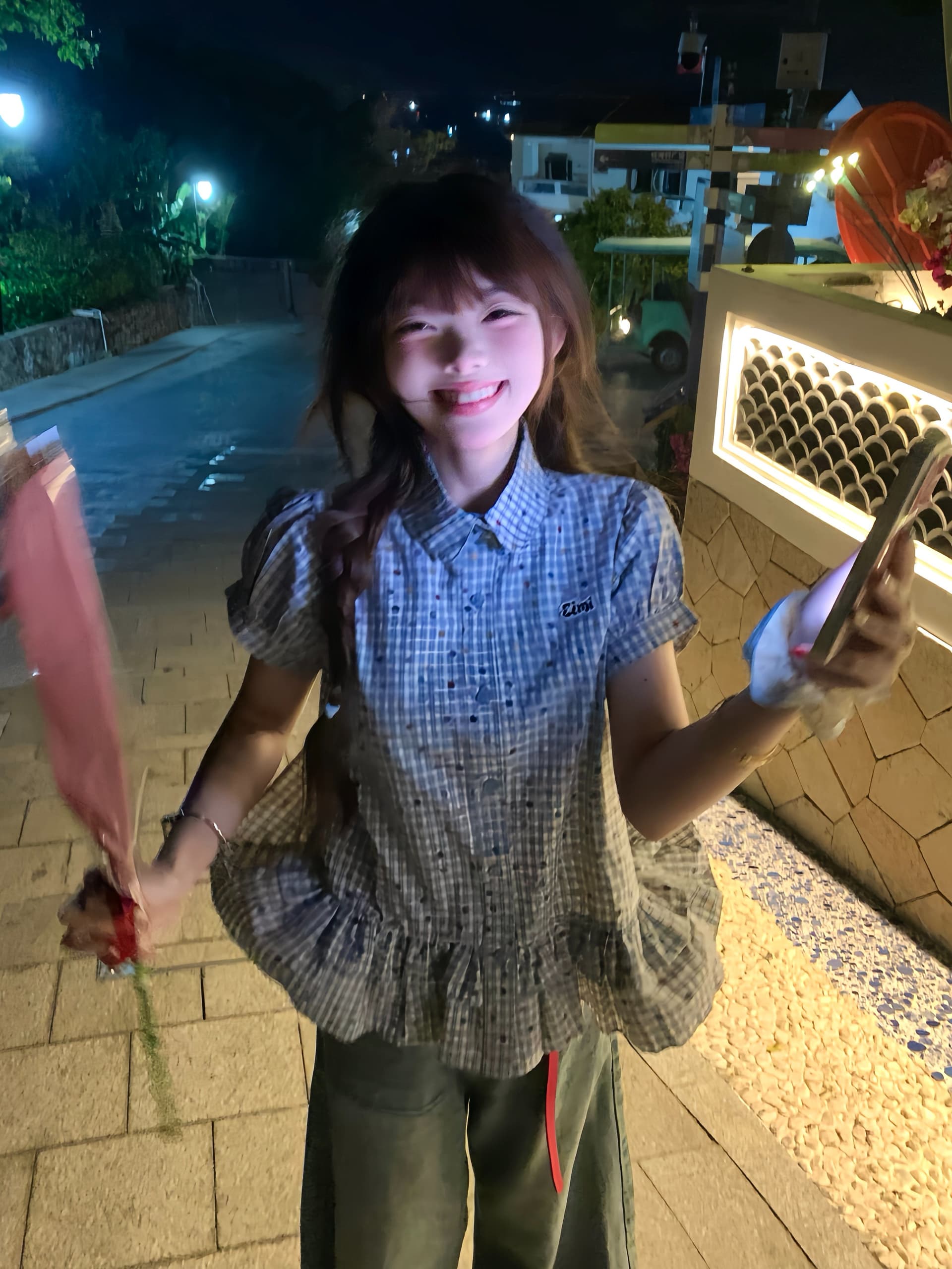 한국 스타일 파란색 색상 포인트 polo 프릴 반팔 여성 봄 여름 새로운 작은 키 다용도 슬림해 보이는 맨위 상세 이미지 2
