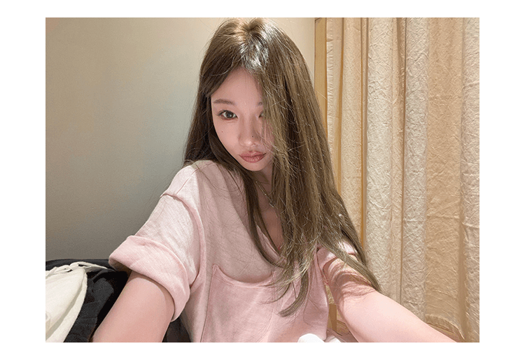 원본 대나무 마디 면 다용도 루즈핏 슬림해 보이는 4 색 볼륨 측면 주머니 tee 여성 여름 상세 이미지 7