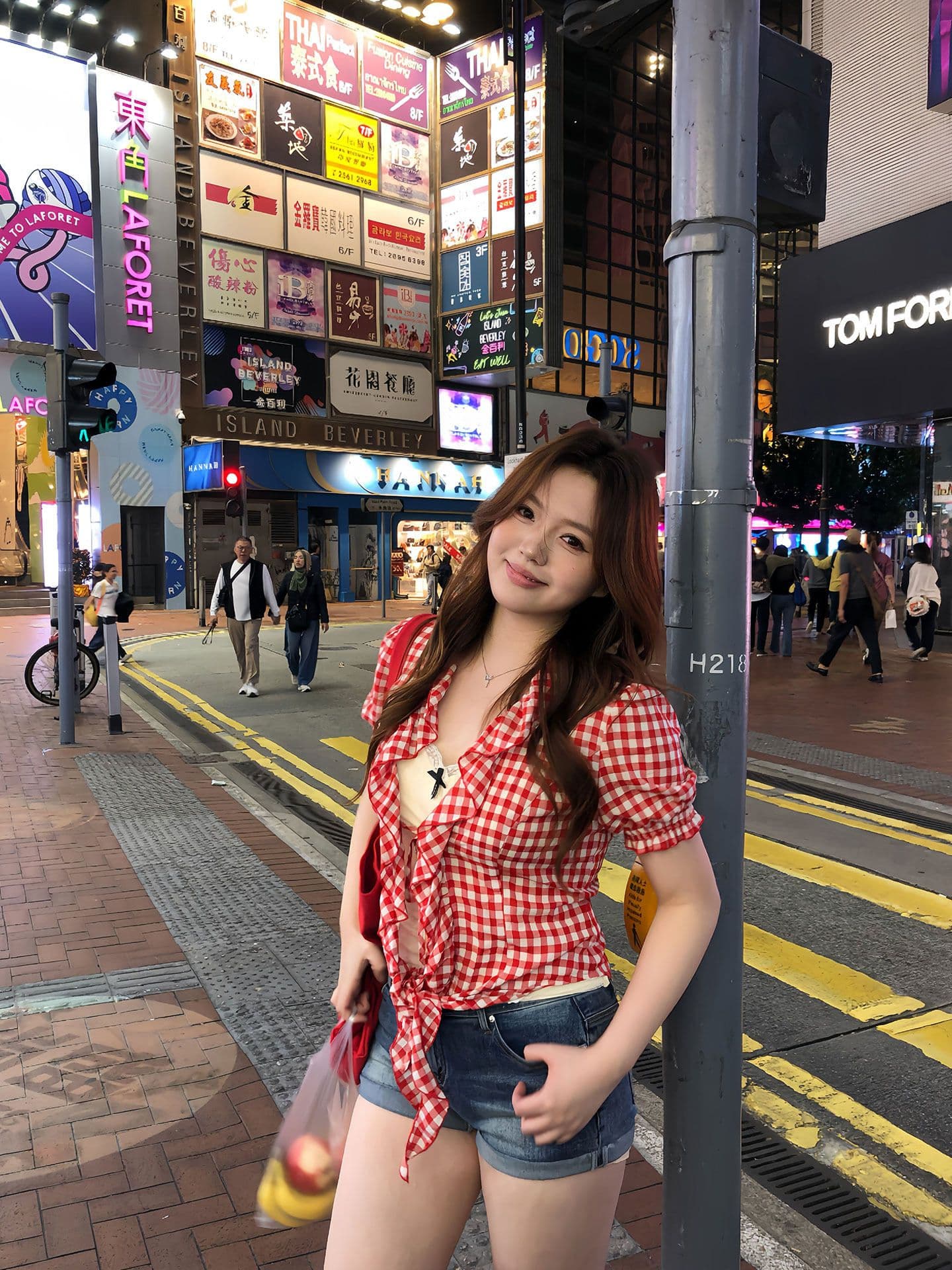 아메리칸 바람 체크무늬 밑단 레이스업 여성 셔츠 여름 새로운 표지 고기 슬림해 보이는 작은 대중 디자인 맨위 상세 이미지 2