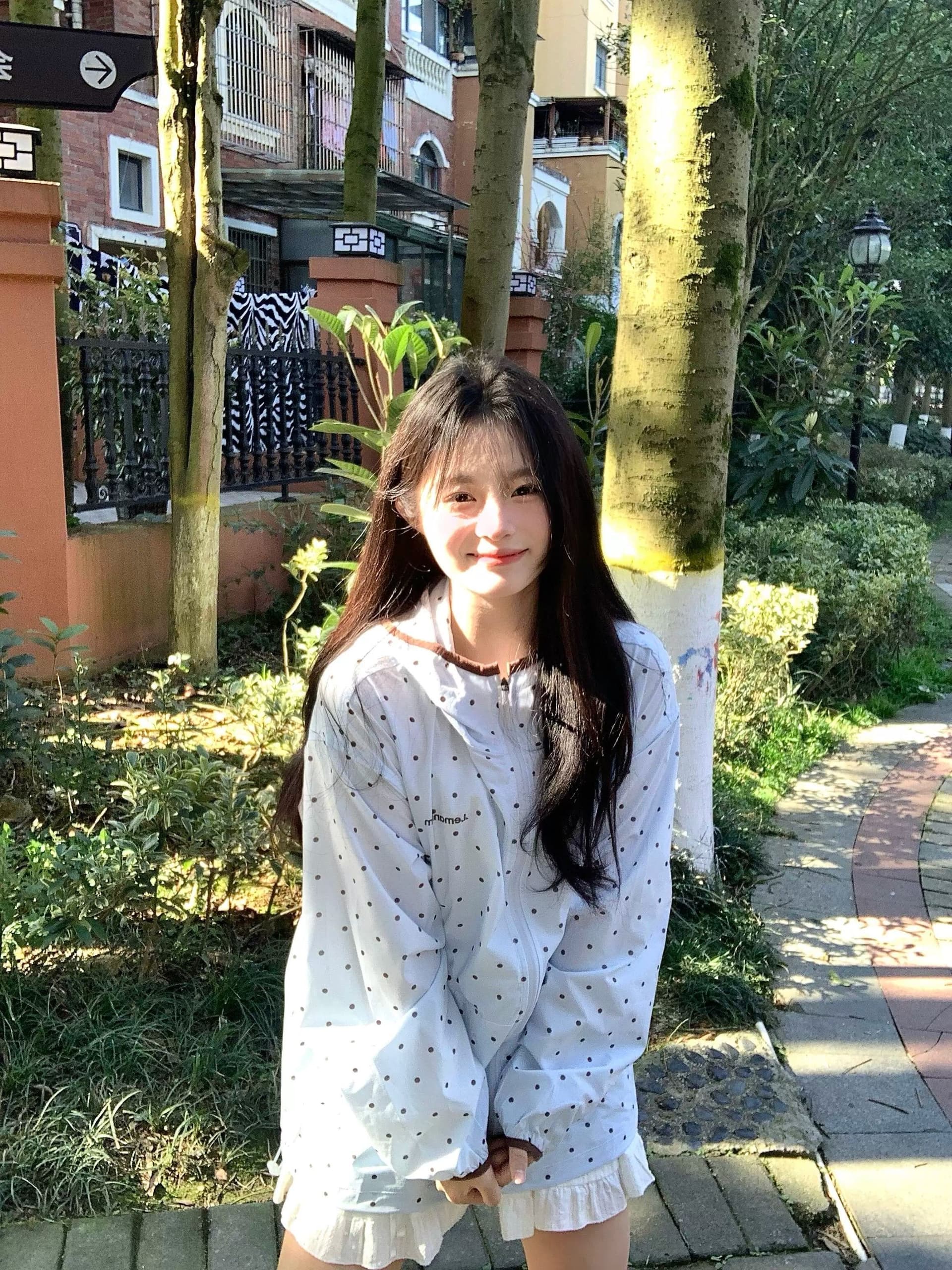 원본 솜씨 원본 천 좋은 품질 여름 새로운 도트 무늬 자외선 차단 의류 상세 이미지 3