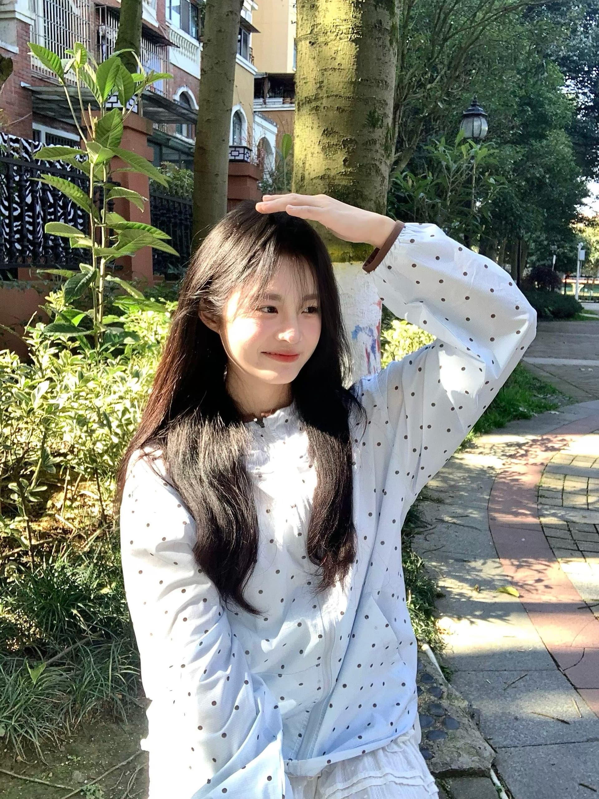 원본 솜씨 원본 천 좋은 품질 여름 새로운 도트 무늬 자외선 차단 의류 상세 이미지 4