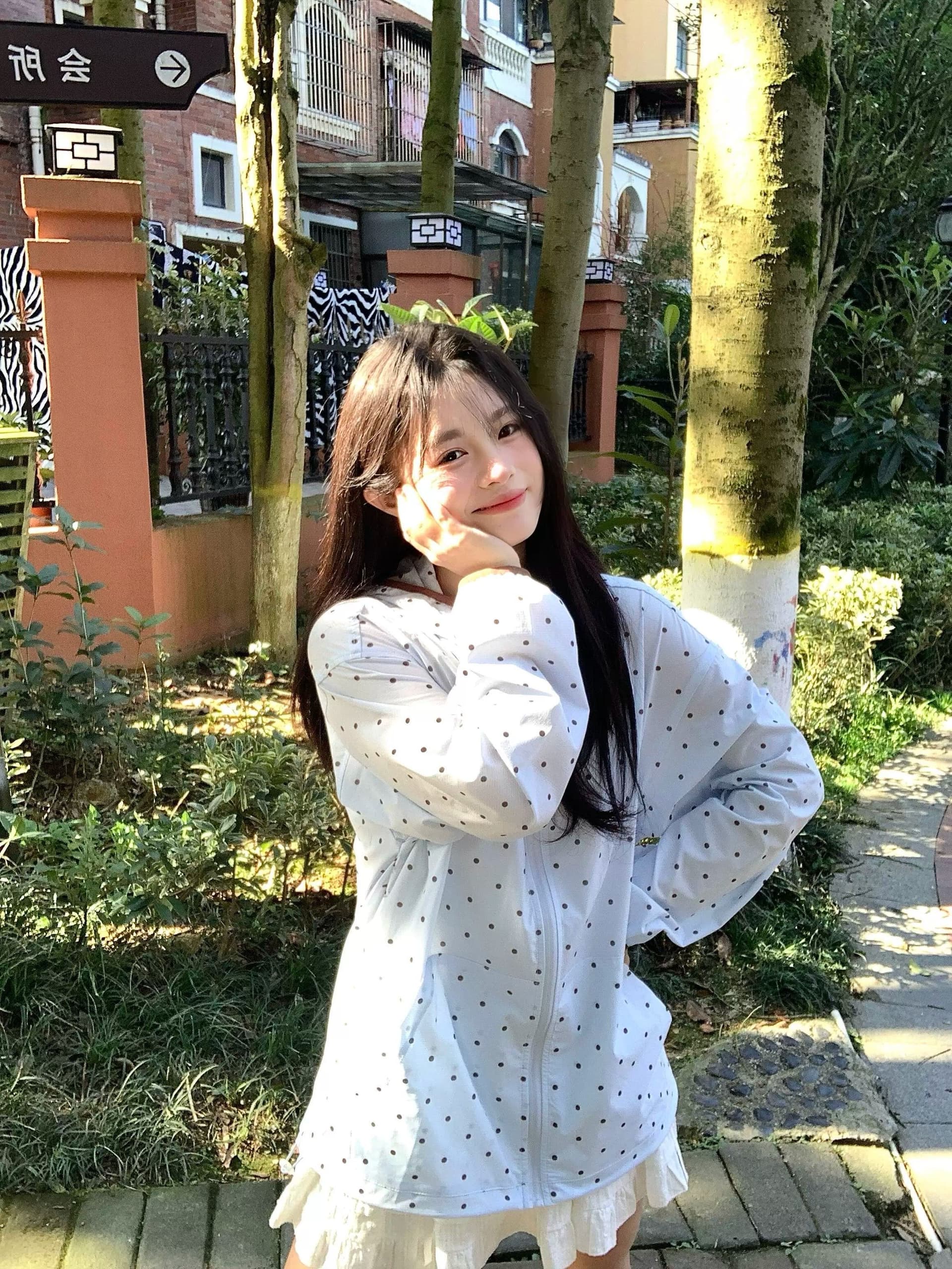 원본 솜씨 원본 천 좋은 품질 여름 새로운 도트 무늬 자외선 차단 의류 상세 이미지 6
