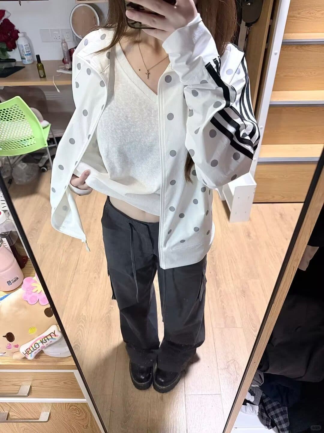 원본 솜씨 원본 천 좋은 품질 여름 새로운 도트 무늬 자외선 차단 의류 이미지 3