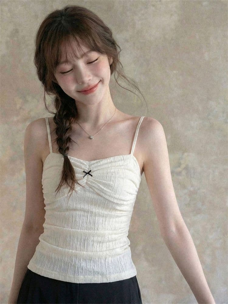 원본 원단 부드러운 달콤함 레이스 캐미솔 여름 슈퍼 잘 생긴 몸매 가꾸기 슬림해 보이는 외부 가져 가라. 품격 맨위 상세 이미지 1