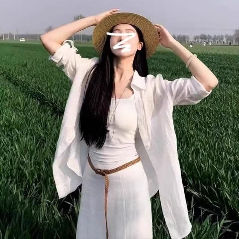 2026 새로운 봄 여름 쉬폰 셔츠 고유 한 Chic 긴팔 셔츠 작은 대중 디자인 센스 맨위 자외선 차단 외투 상세 이미지 5
