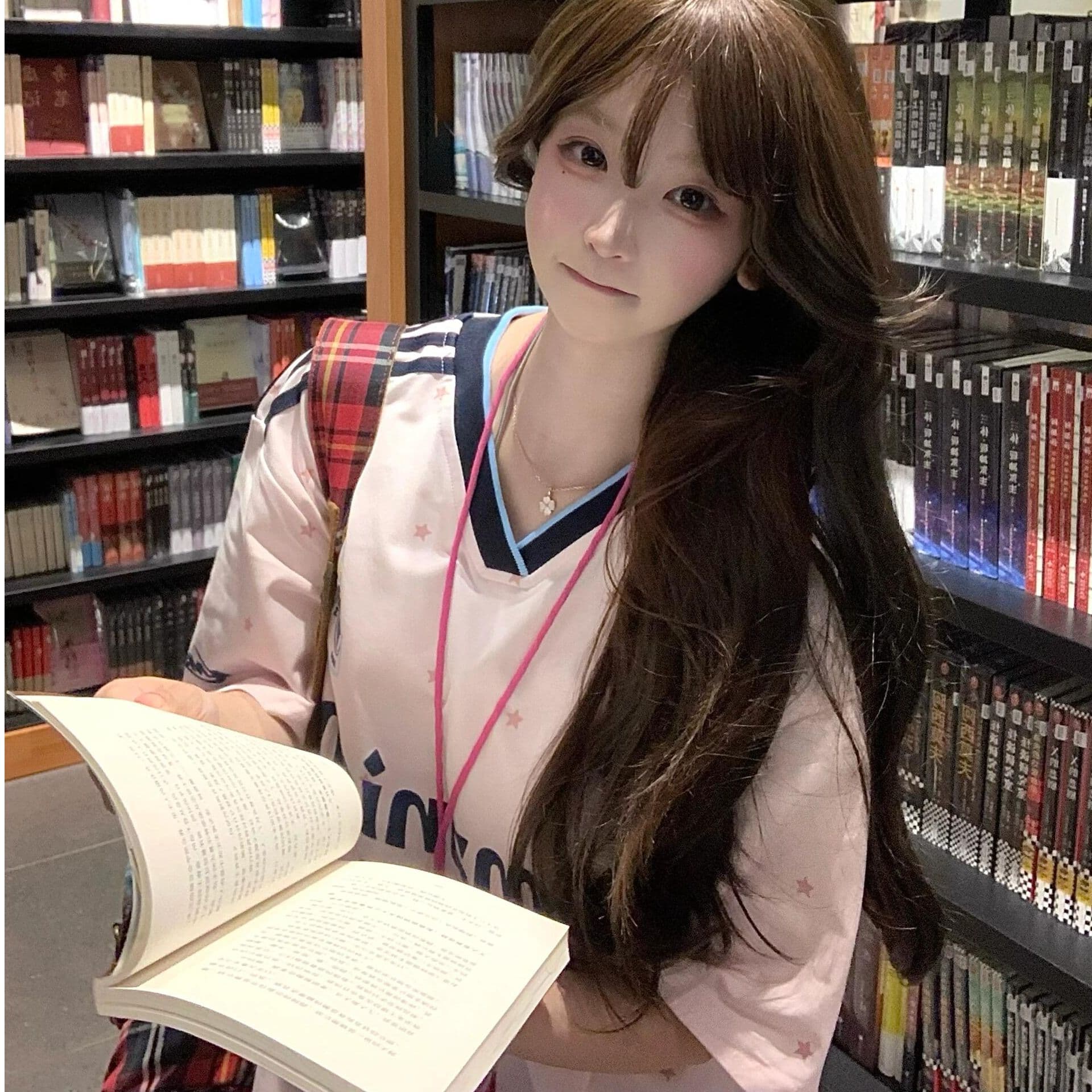 포밍 프린트 원본 솜씨 19 지점 220 그램 순면 반팔 티셔츠 여성 이미지 3