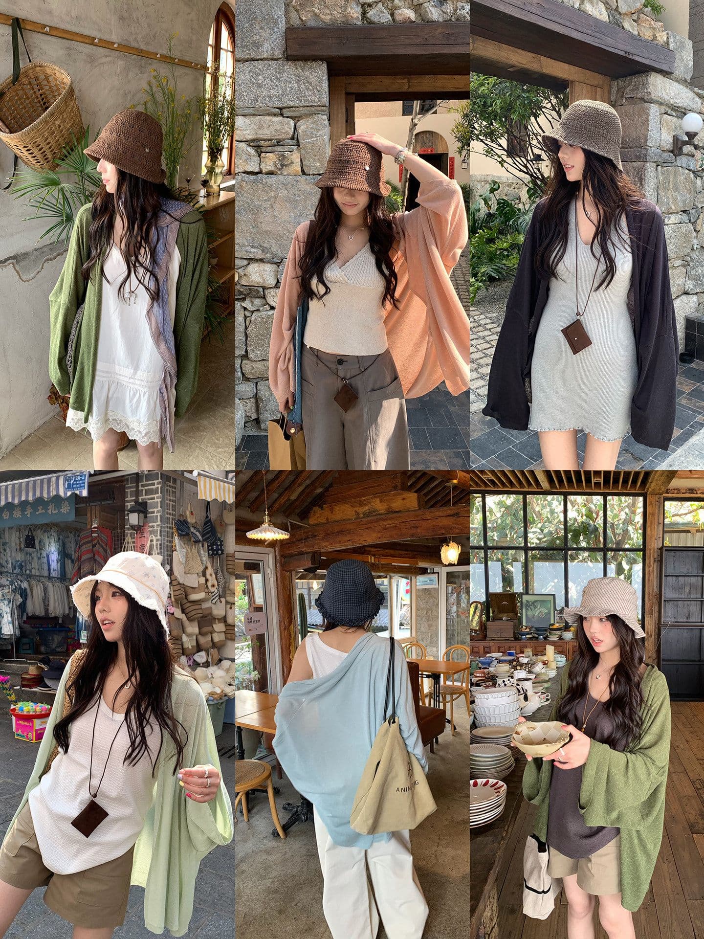 12 아마 60 아크릴 28 라이 경기 서울 부드러운 찹쌀 오픈 가디건 여름 편안함 도루 센스 얇은 스타일 니트 여성 코트 이미지 3