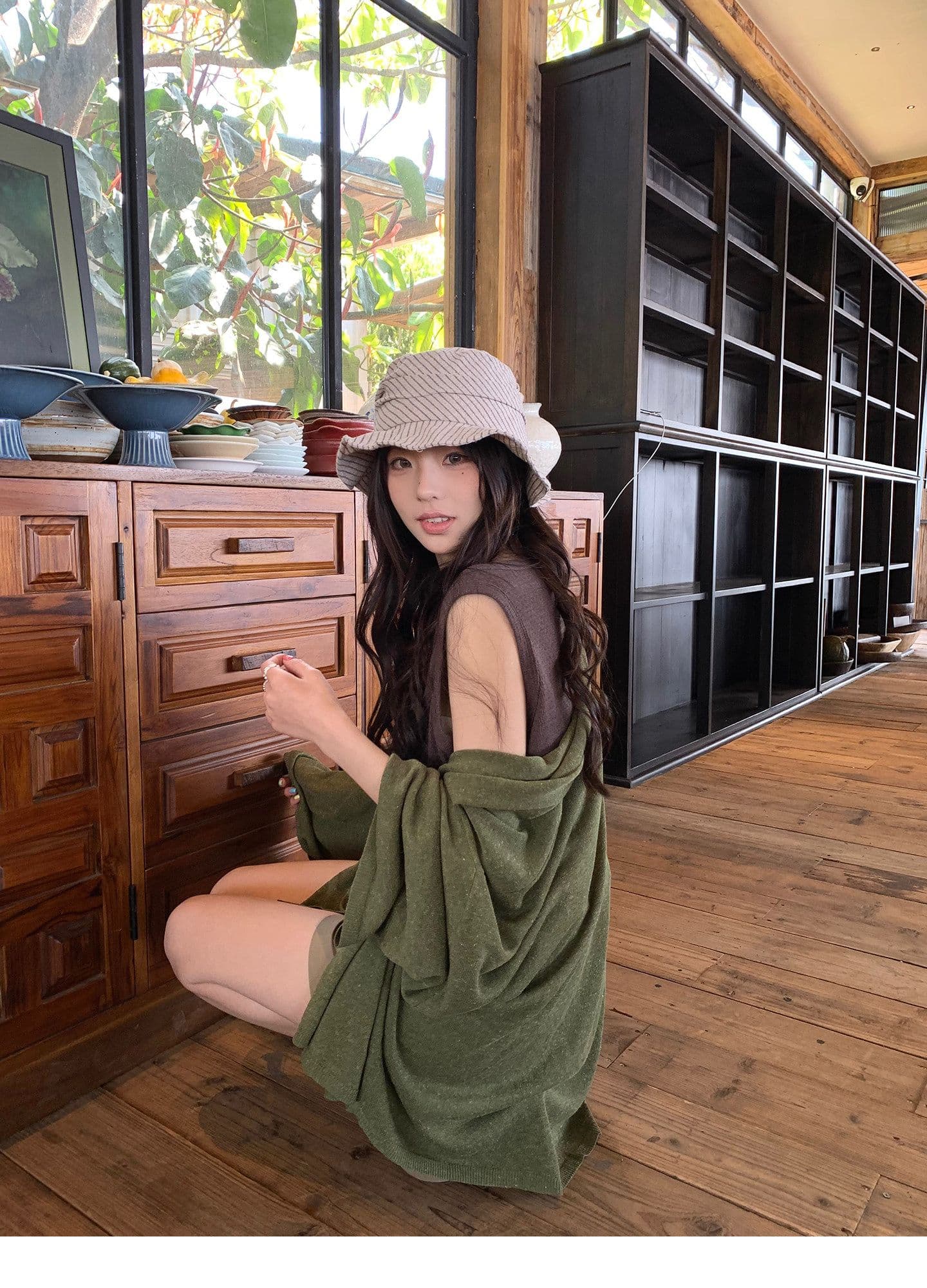 12 아마 60 아크릴 28 라이 경기 서울 부드러운 찹쌀 오픈 가디건 여름 편안함 도루 센스 얇은 스타일 니트 여성 코트 상세 이미지 3