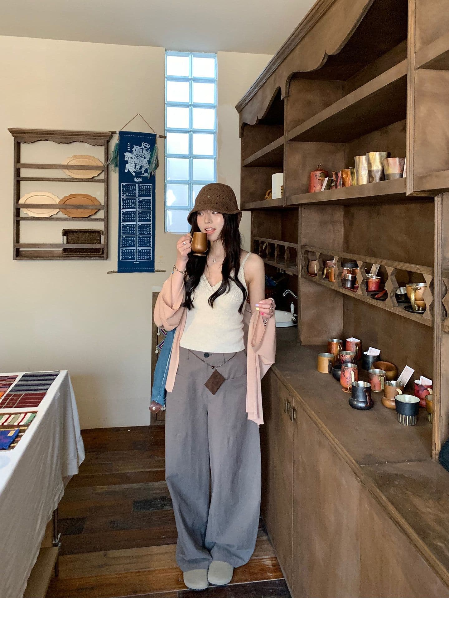 12 아마 60 아크릴 28 라이 경기 서울 부드러운 찹쌀 오픈 가디건 여름 편안함 도루 센스 얇은 스타일 니트 여성 코트 상세 이미지 25