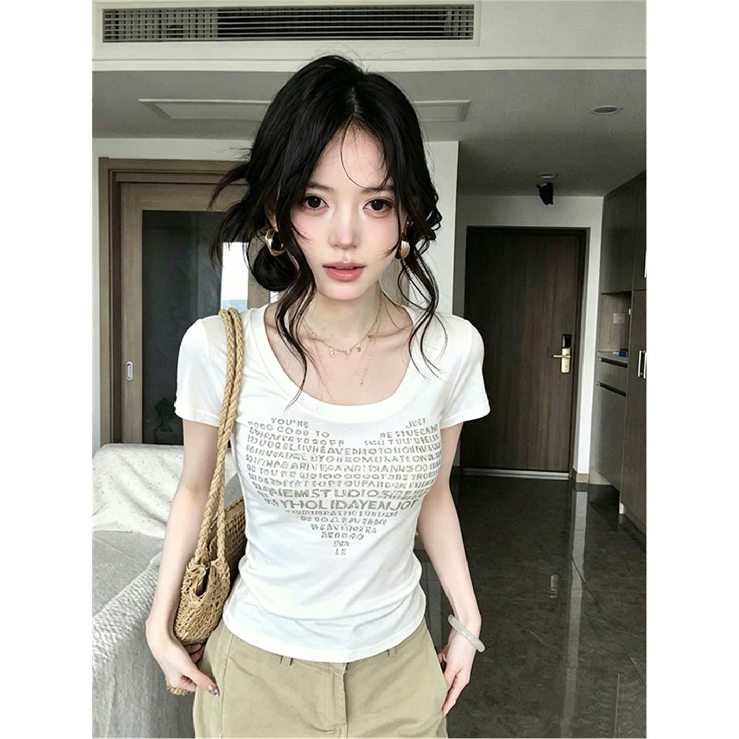 와 사고 방식 사람들 면 260 그램 이후 패키지 칼라 보안 버클 반팔 몸매 가꾸기 맨위 핫픽스 u 칼라 티셔츠 새로운 이미지 5