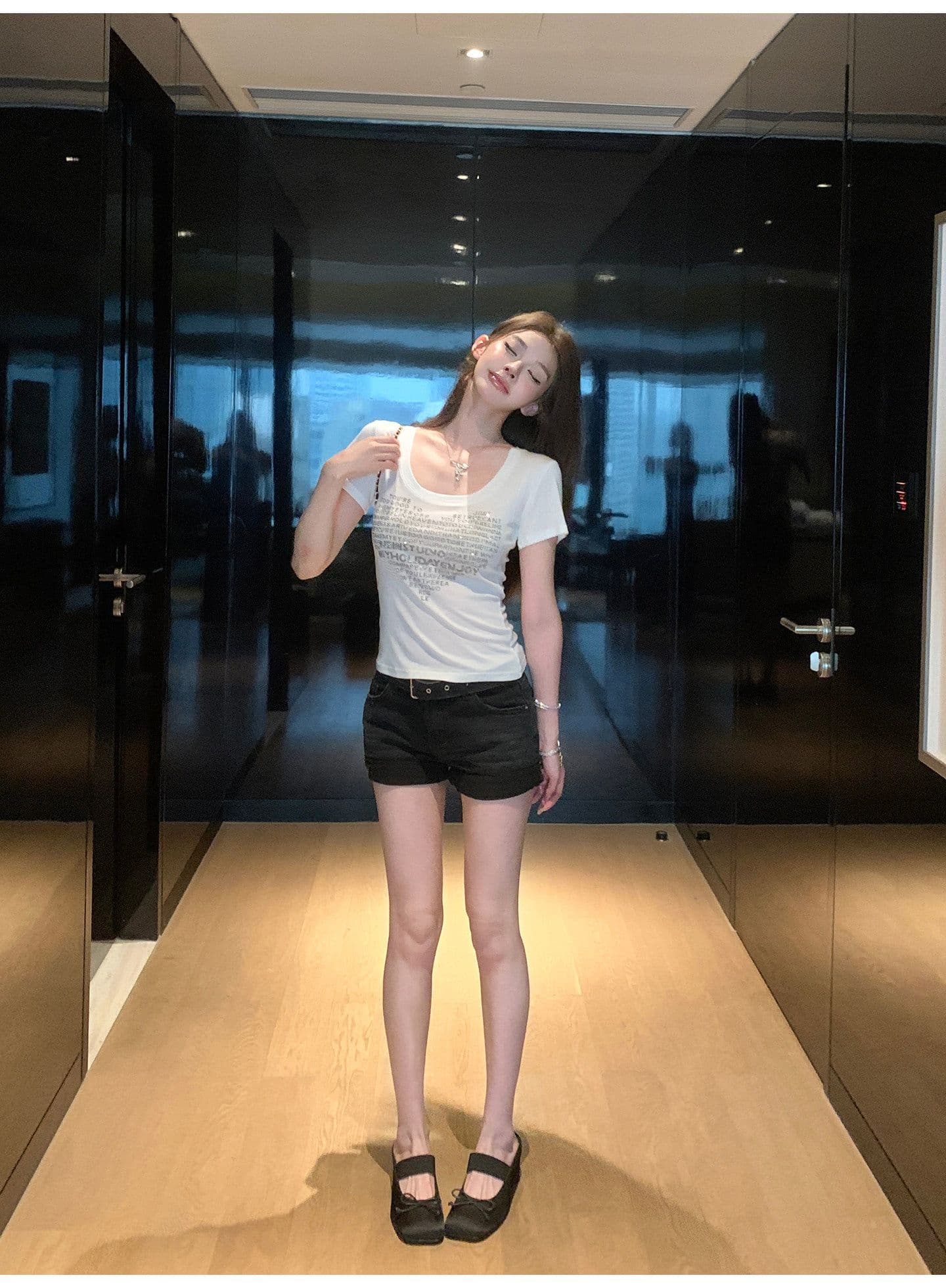 와 사고 방식 사람들 면 260 그램 이후 패키지 칼라 보안 버클 반팔 몸매 가꾸기 맨위 핫픽스 u 칼라 티셔츠 새로운 상세 이미지 6