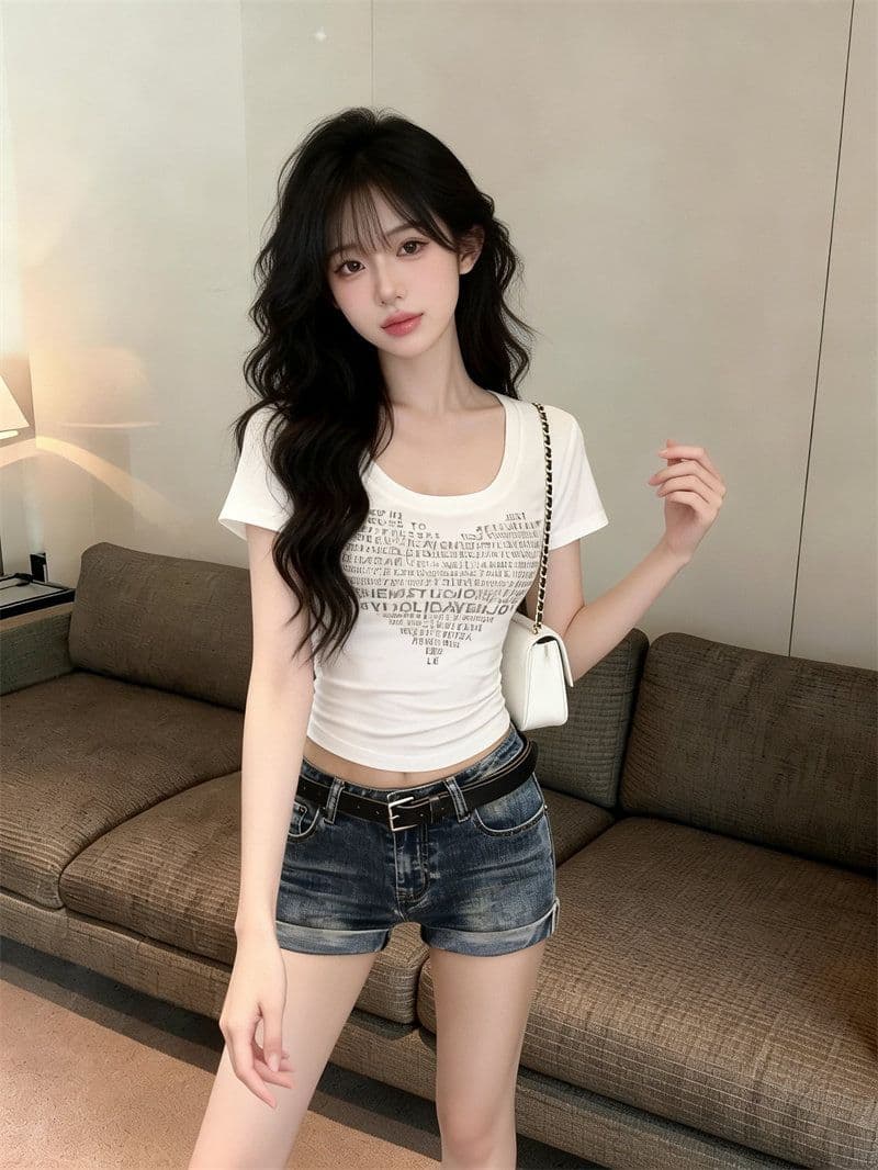와 사고 방식 사람들 면 260 그램 이후 패키지 칼라 보안 버클 반팔 몸매 가꾸기 맨위 핫픽스 u 칼라 티셔츠 새로운 상세 이미지 9
