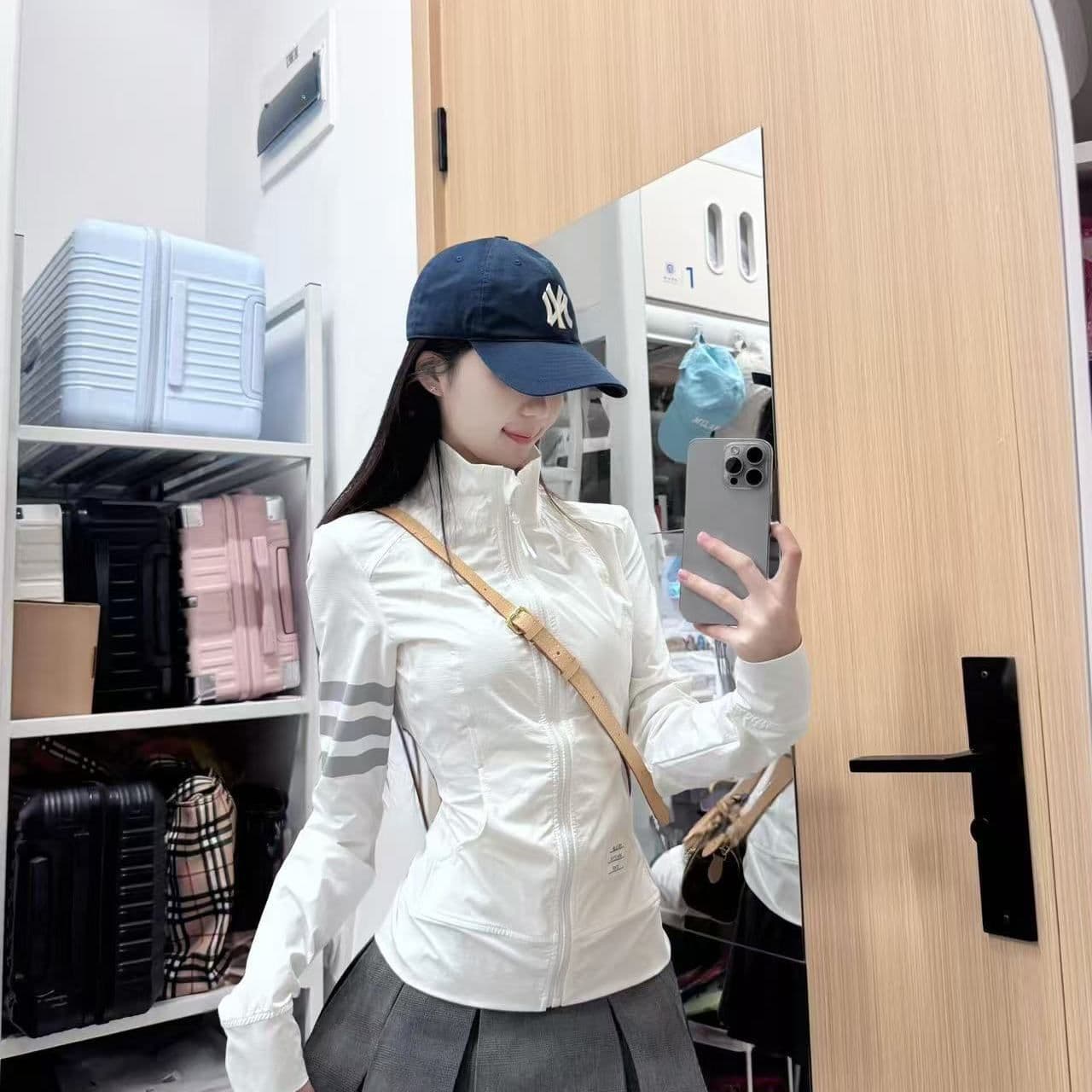 한 부서 스탠드 칼라 화이트 자외선 차단 자켓 얇은 스타일 재킷 여름 루즈핏 캐주얼 새로운 통기성 운동 재킷 이미지 4