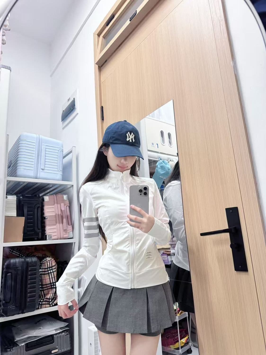 한 부서 스탠드 칼라 화이트 자외선 차단 자켓 얇은 스타일 재킷 여름 루즈핏 캐주얼 새로운 통기성 운동 재킷 상세 이미지 3