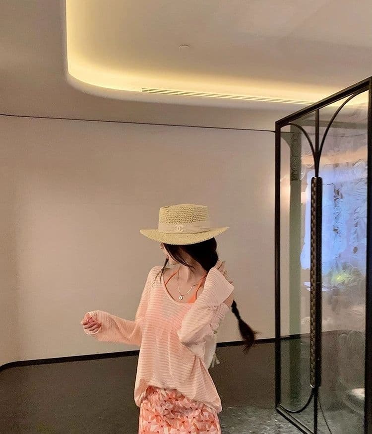 한국 스타일 순수한 욕망 바람 스트라이프 자외선 차단 블라우스 긴팔 티셔츠 여성 디자인 센스 작은 대중 캐미솔 투피스 세트 맨위 상세 이미지 17