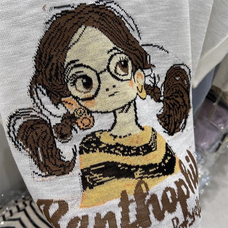 라이 우아한 1 1 와 사고 방식 패션 프린트 반팔 여성 의류 2026 년 여름 새로운 고유 한 슈퍼 잘 생긴 맨위 상세 이미지 6