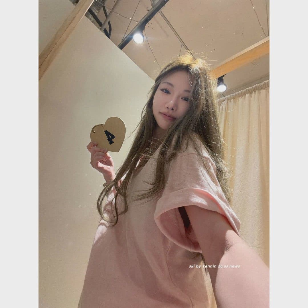 대나무 마디 면 tee 대나무 마디 코튼 롤 측면 주머니 반팔 티셔츠 여성 디자인 센스 루즈핏 슬림해 보이는 한 부서 이미지 4