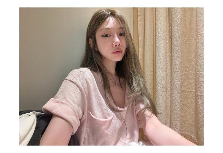 대나무 마디 면 tee 대나무 마디 코튼 롤 측면 주머니 반팔 티셔츠 여성 디자인 센스 루즈핏 슬림해 보이는 한 부서 상세 이미지 11