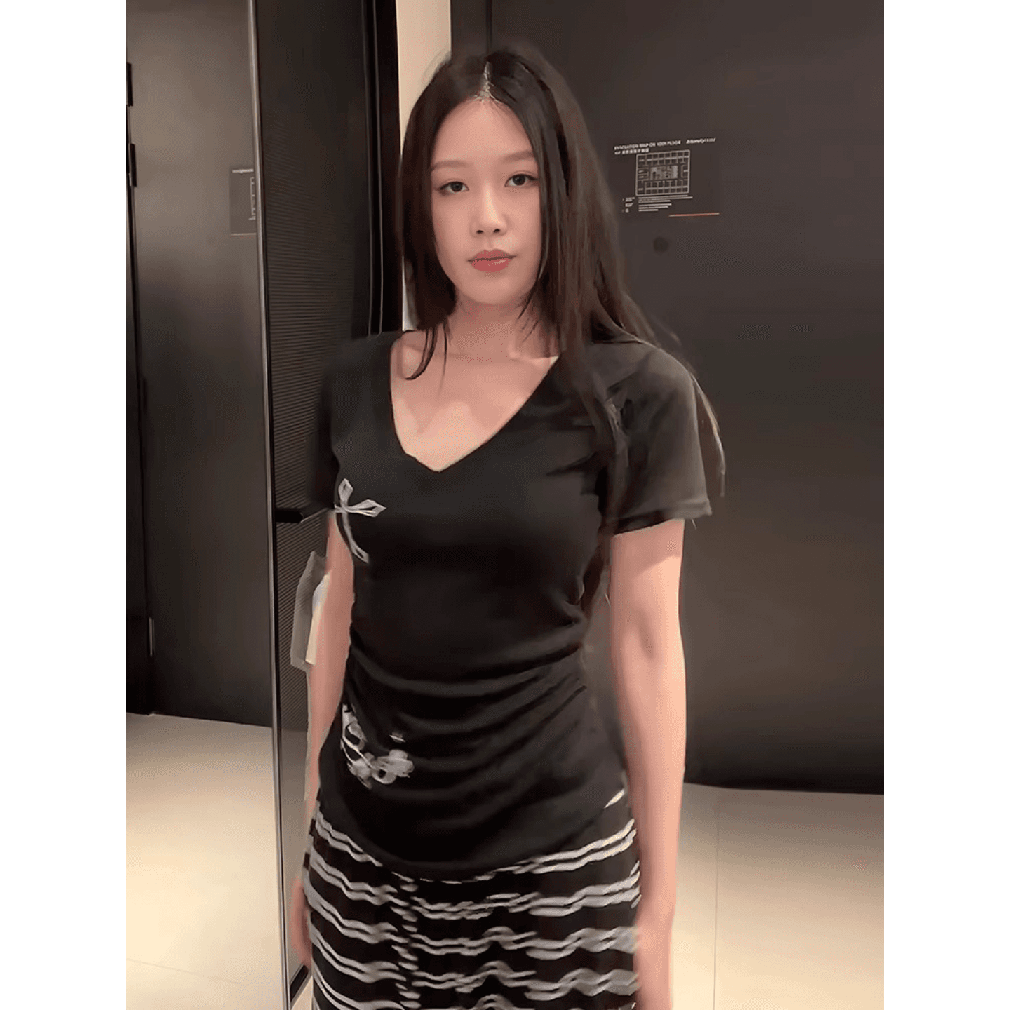 경관 그림 40 순면 210 그램 여름 새로운 핫걸 몸매 가꾸기 슬림해 보이는 꼬집기 허리 다용도 만나는 맨위 상세 이미지 3