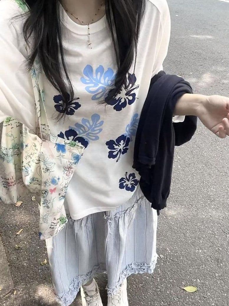 광저우 품질 여름 얇은 스타일 자외선 차단 긴팔 블라우스 새로운 캐주얼 루즈핏 느긋한 라운드 넥 티셔츠 상세 이미지 3