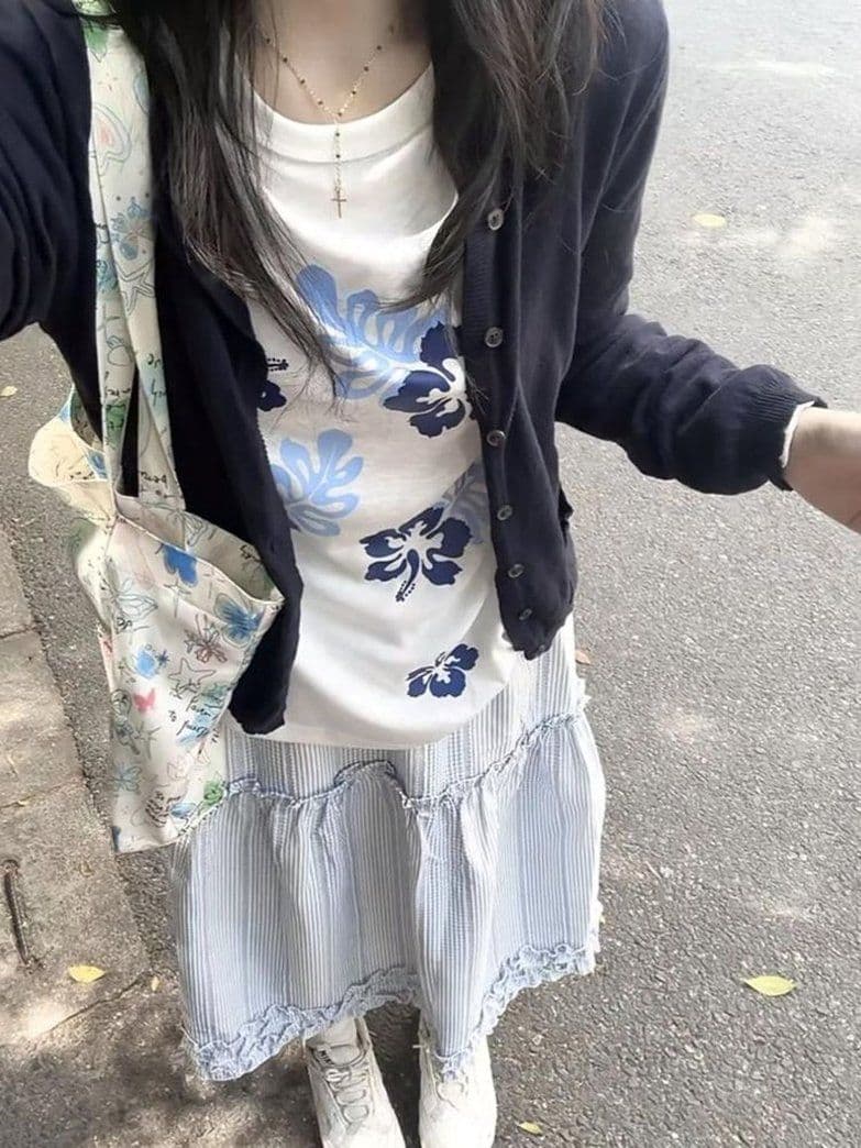 광저우 품질 여름 얇은 스타일 자외선 차단 긴팔 블라우스 새로운 캐주얼 루즈핏 느긋한 라운드 넥 티셔츠 상세 이미지 4