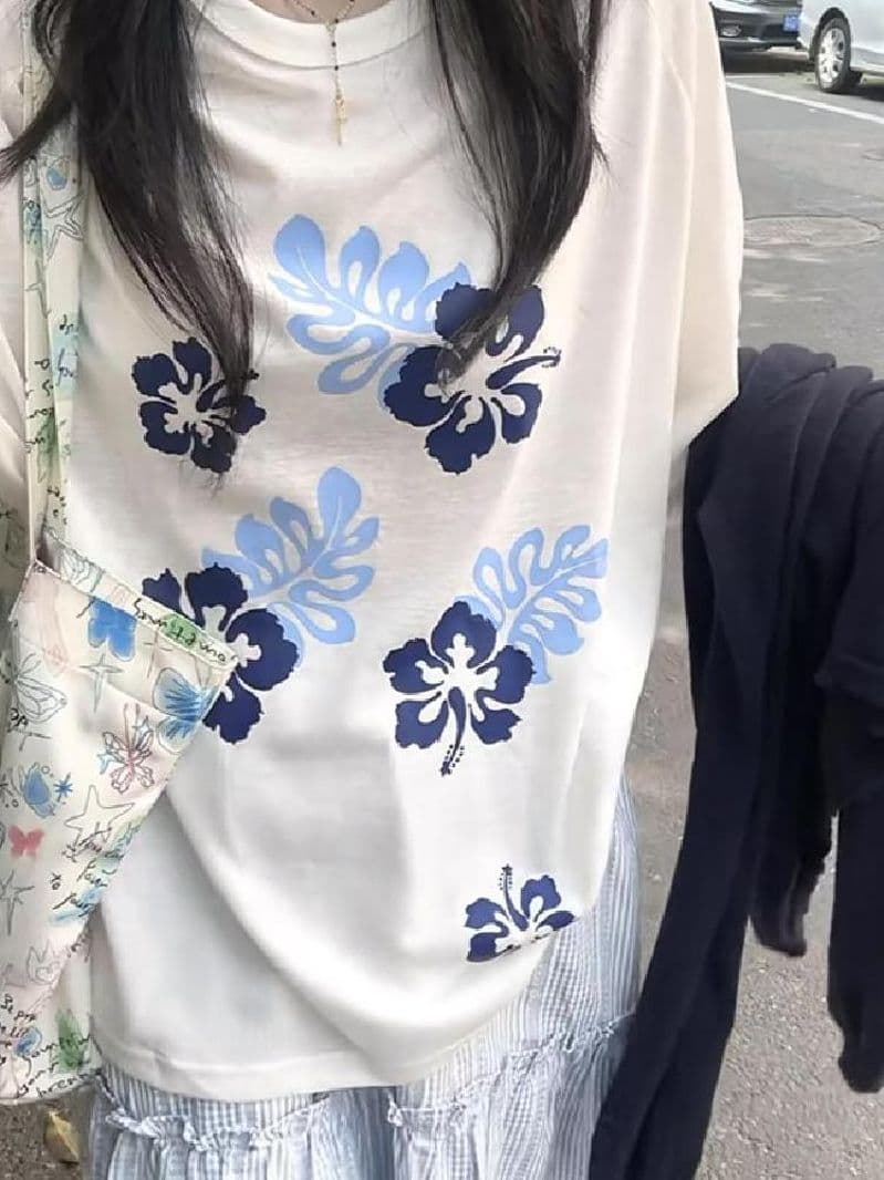광저우 품질 여름 얇은 스타일 자외선 차단 긴팔 블라우스 새로운 캐주얼 루즈핏 느긋한 라운드 넥 티셔츠 상세 이미지 6