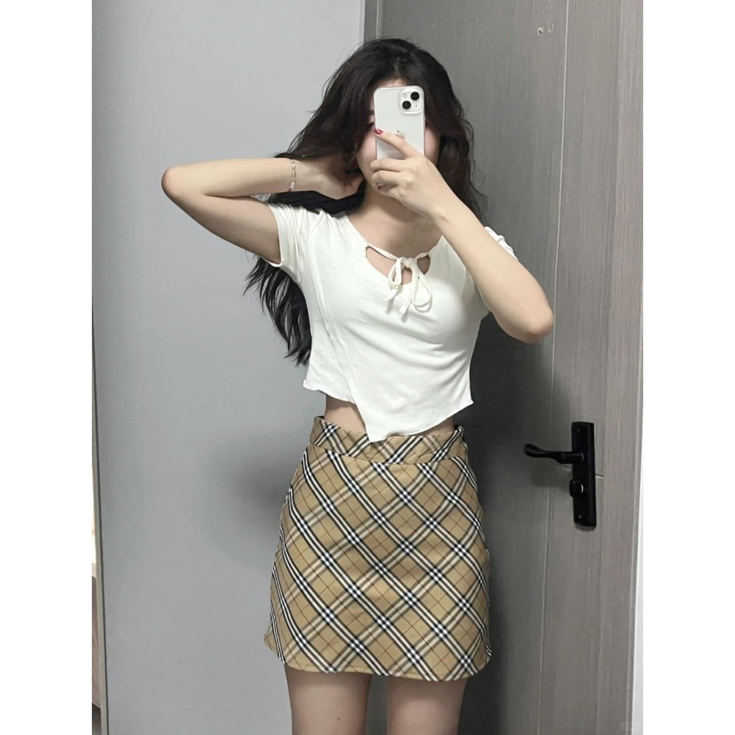 원본 품질 불규칙 스트랩 긍정적 인 어깨 반팔 티셔츠 여성 여름 맨위