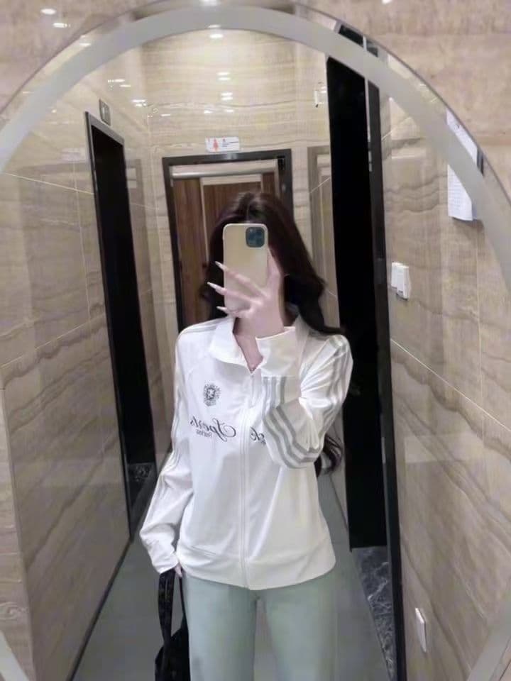 원본 것 타이로드 3개 바 광저우 원단 루즈핏 스탠드 칼라 자외선 차단 의류 여성 상세 이미지 3