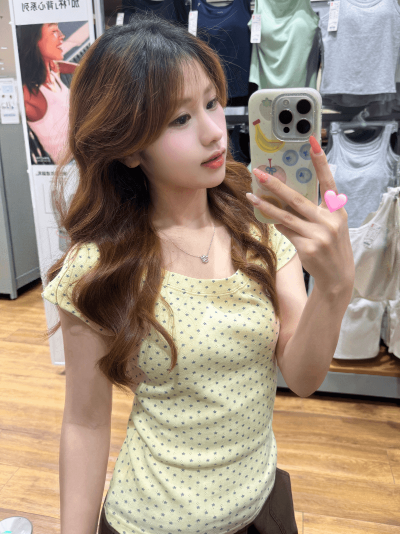 원본 형세 천 자카드 전체 인쇄 u 칼라 반팔 티셔츠 맨위 생방송 품질