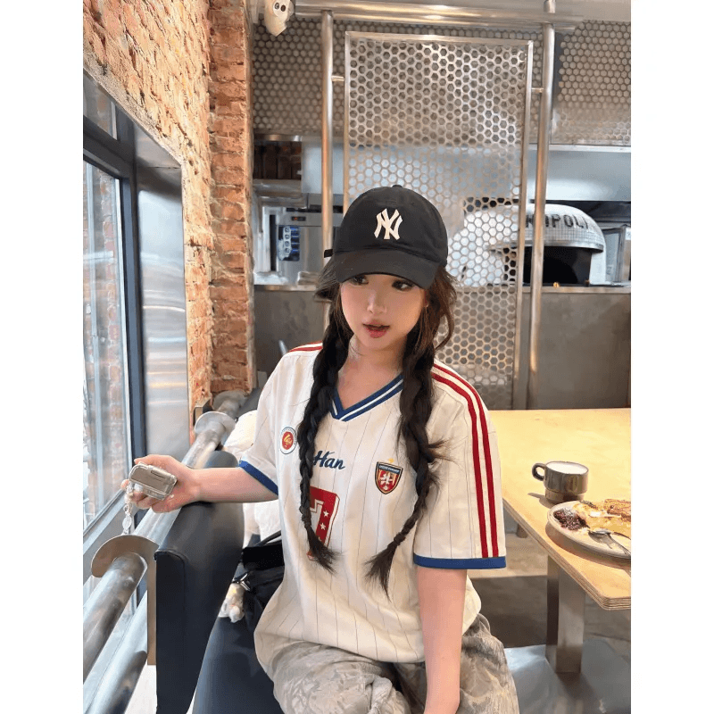 프린트 원본 솜씨 두 바 19 지점 220 그램 순면 반팔 티셔츠 남녀 저지 상세 이미지 5