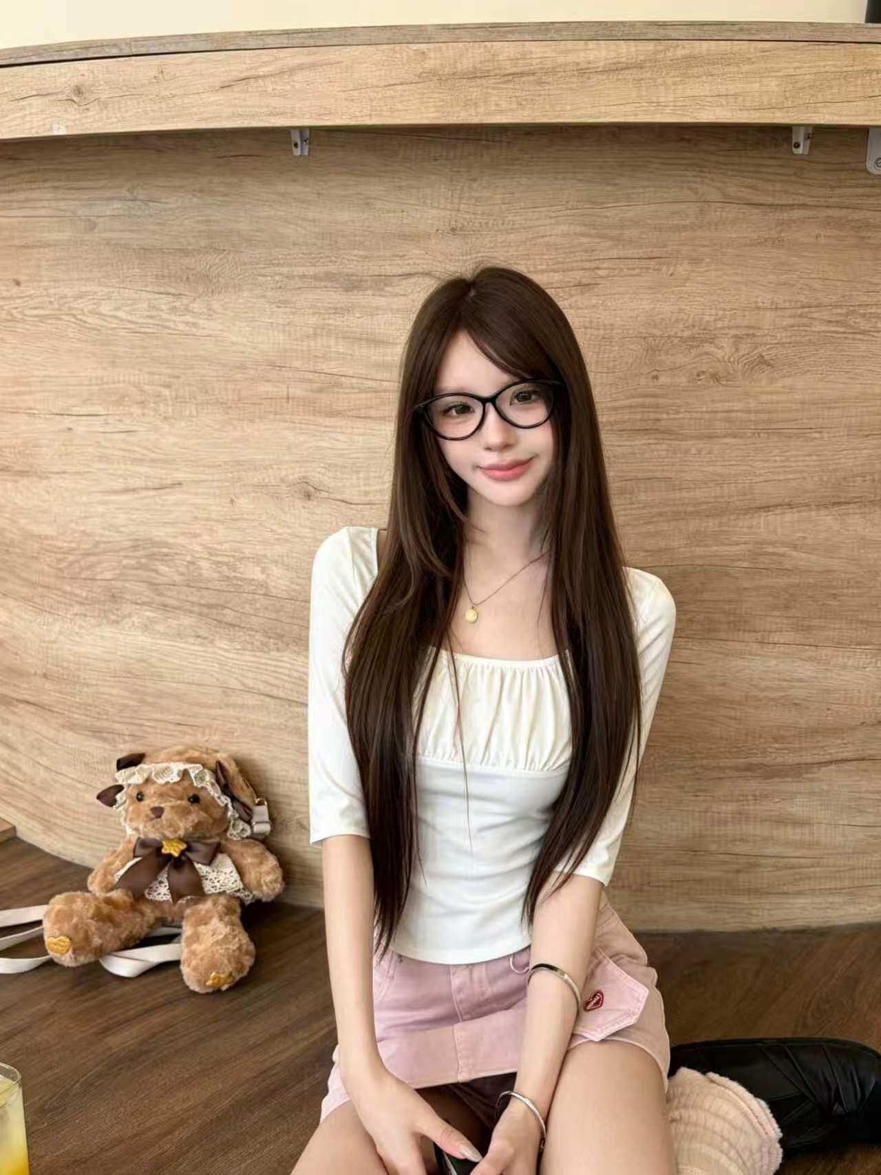 210 그램 40 좋은 면 1 1 프랑스식 달콤함 부드러운 바람 중간 소매 티셔츠 여성 여름 새로운 디자인 센스 맨위 상세 이미지 2