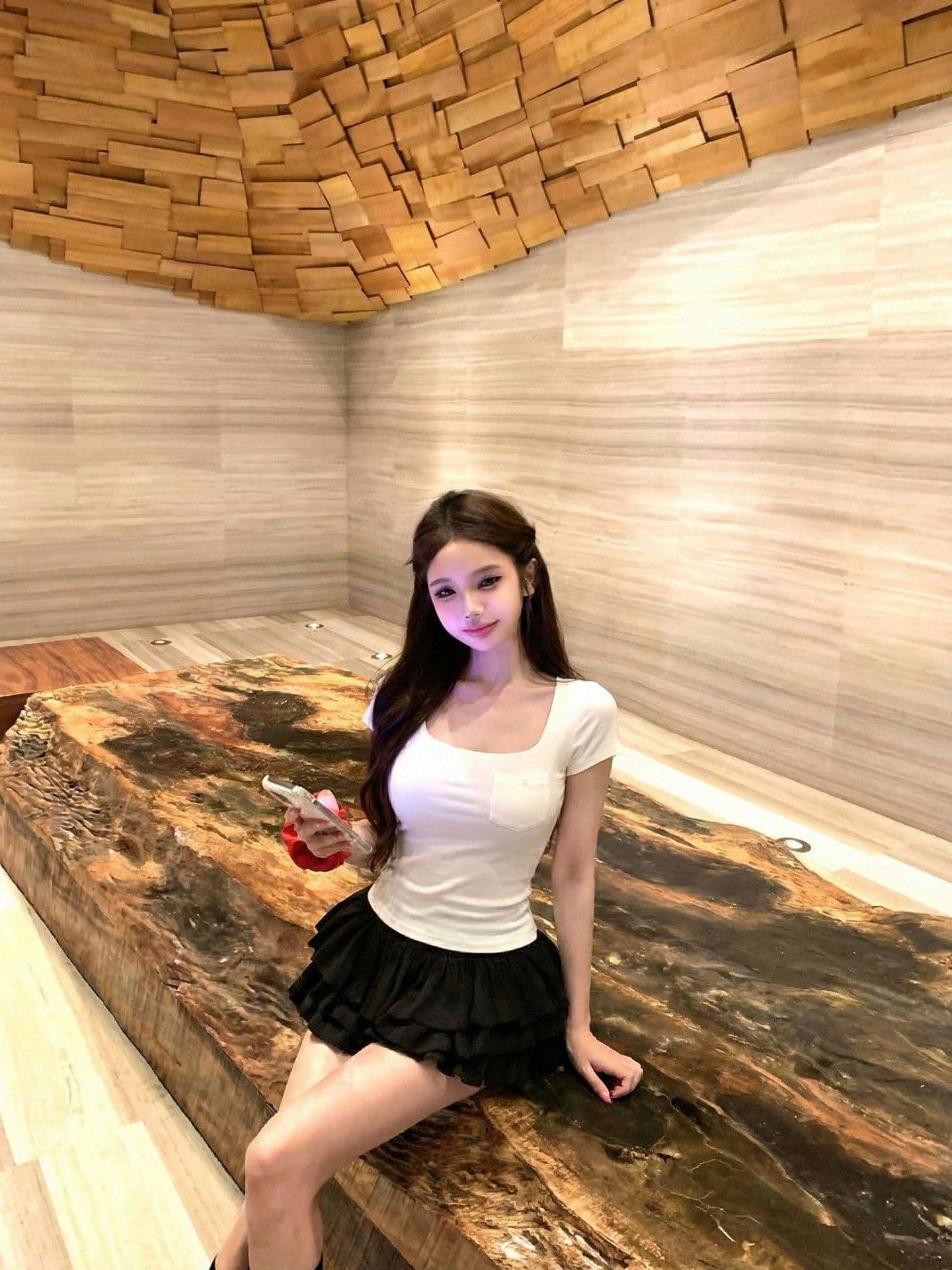 화이트 주머니 광장 칼라 반팔 티셔츠 여성 여름 몸매 가꾸기 허리 수축 핫걸 다용도 긍정적 인 어깨 슬림해 보이는 쇼트 스타일 작은 맨위 상세 이미지 12