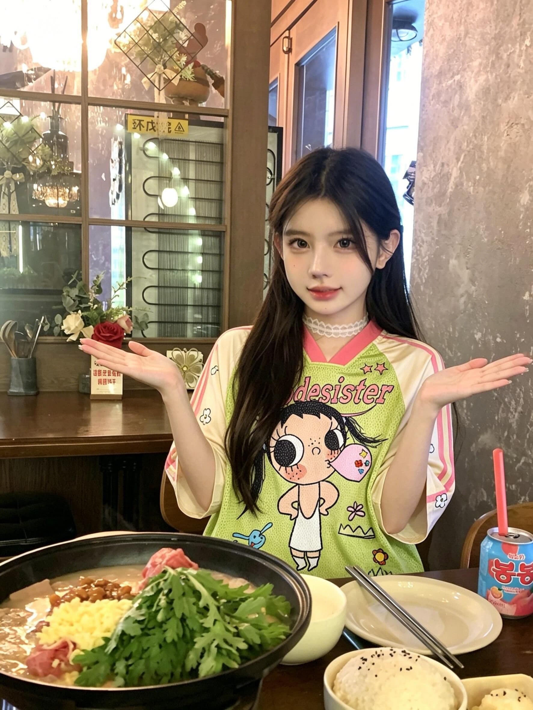원본 명중 이사회 좋은 품질 원본 네클라인 광저우 원단 V넥 반팔 티셔츠 여성 상세 이미지 5