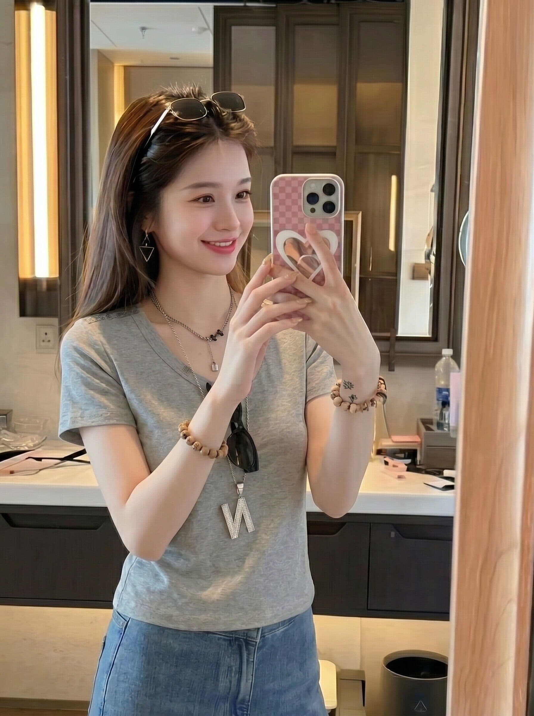 사람들 면 프랑스식 레이스 조각 백리스 반팔 티셔츠 여성 26 여름 새로운 연령 감소 몸매 가꾸기 슬림해 보이는 홀로우 아웃 맨위 상세 이미지 6