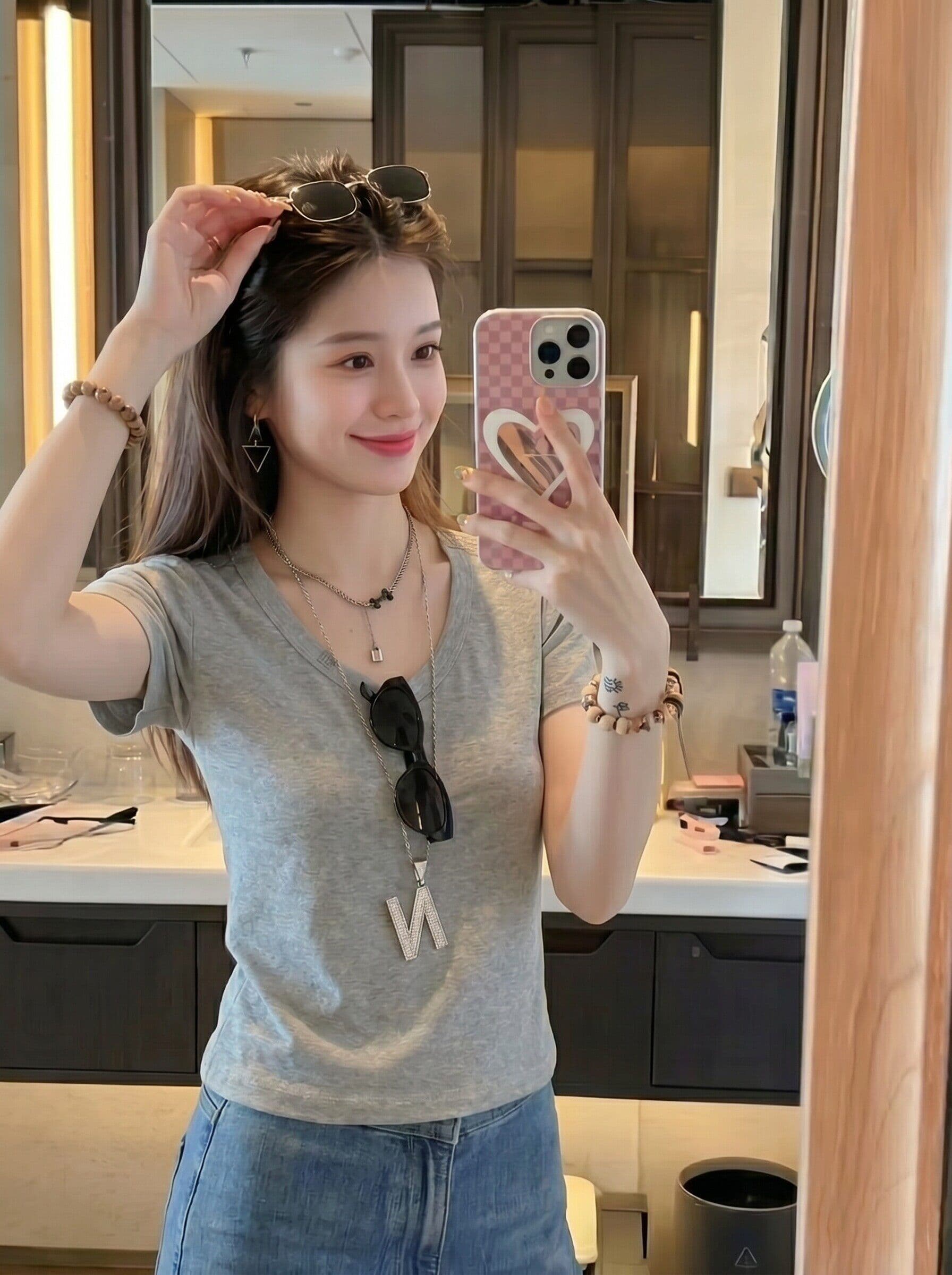 사람들 면 프랑스식 레이스 조각 백리스 반팔 티셔츠 여성 26 여름 새로운 연령 감소 몸매 가꾸기 슬림해 보이는 홀로우 아웃 맨위 상세 이미지 8