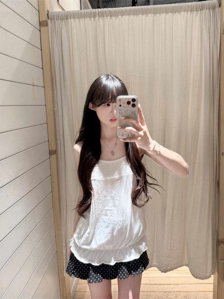 사람들 면 평직 한 스타일 핫걸 반팔 티셔츠 여성 새로운 다용도 디자인 몸매 가꾸기 슬림해 보이는 다용도 새로운 맨위 이미지 3